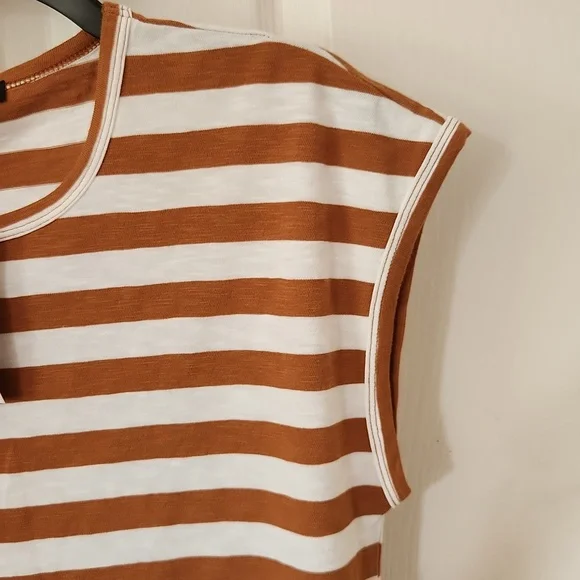 JCrew Striped Skeeveless Top -Small NWT - Picture 4 of 5